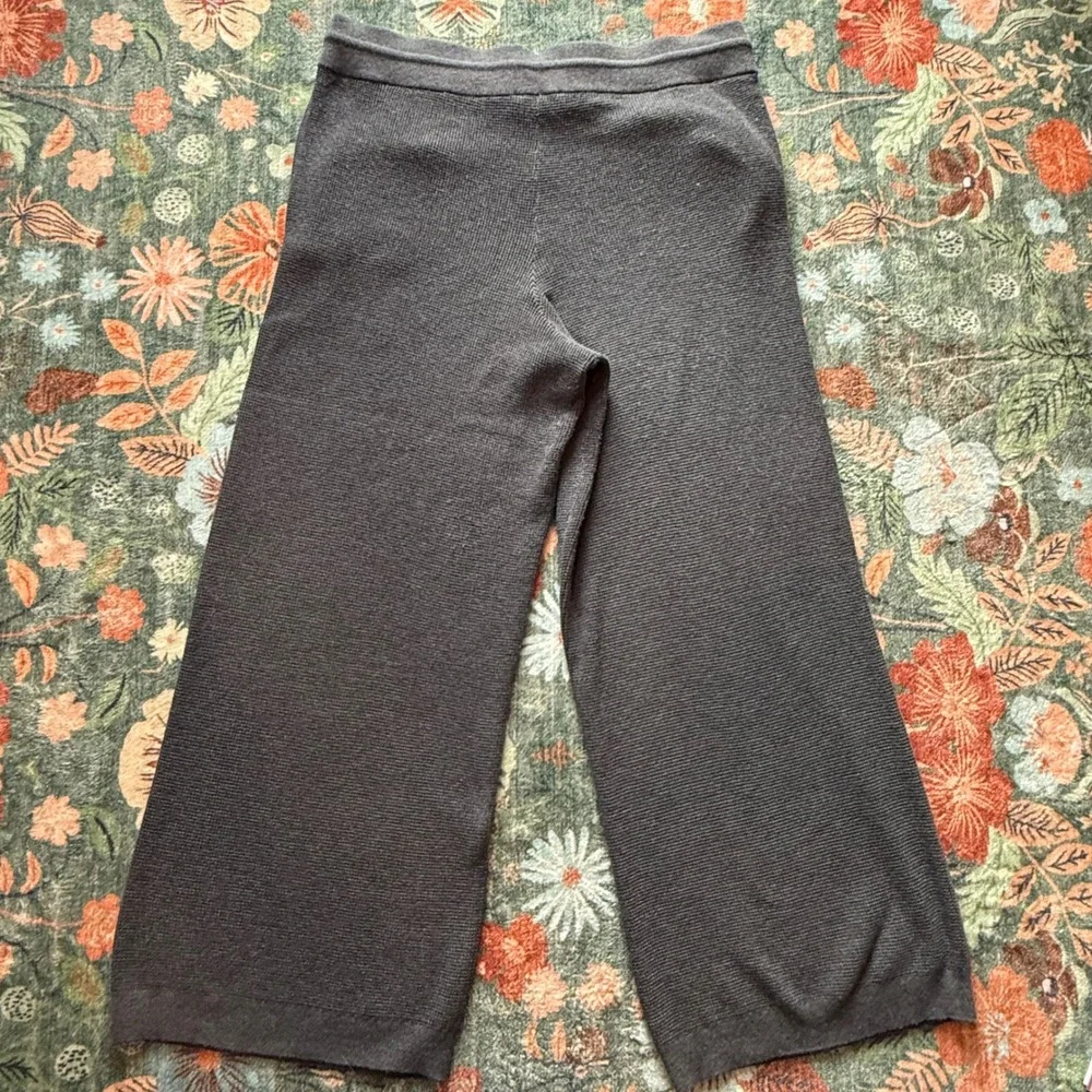 Vineyard‎ Vines Mens Large Gray Wool Blend Waffle Knit Wide Leg Lounge Pants